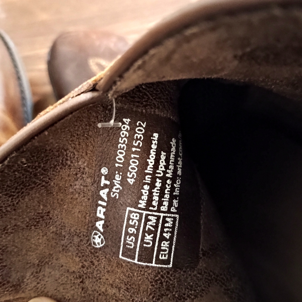 Ariat Brown Western Heeled Boots - Picture 7 of 8